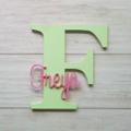 Personalised Wooden Letters - Fresh green